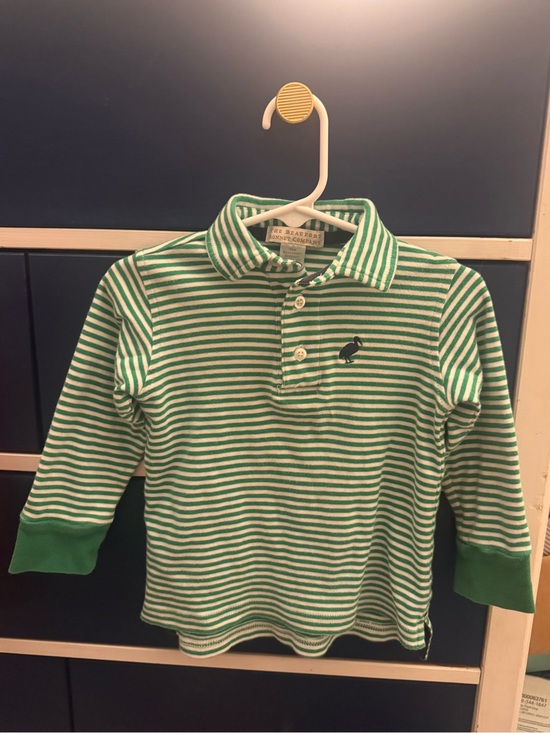 The Beaufort Bonnet Company Other - The Beaufort Bonnet Co. green and white stripped polo shirt